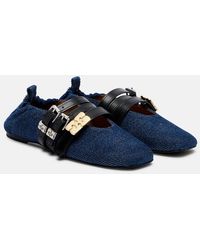 Ganni - Logo Ballet Flats - Lyst