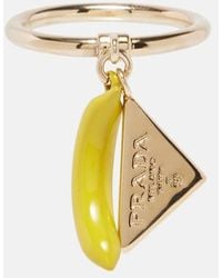 Prada - Anello Con Logo - Lyst