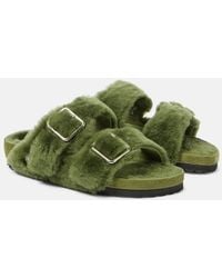 Birkenstock - Arizona Shearling Sandals - Lyst