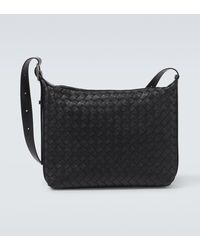 Bottega Veneta - Traveler Small Intreccio Leather Shoulder Bag - Lyst