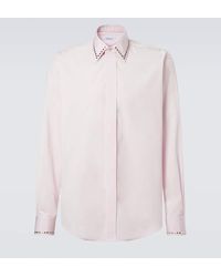 McQueen - Verziertes Hemd Aus Baumwollpopeline - Lyst