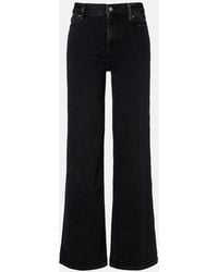 FRAME - Le Slim Palazzo High-Rise Wide-Leg Jeans - Lyst