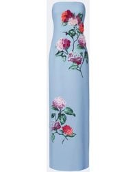 Carolina Herrera - Embellished Floral-Applique Bustier Gown - Lyst