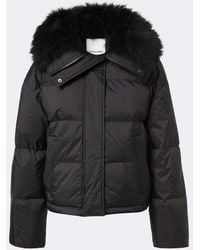 Yves Salomon - Doudoune Shearling-Trimmed Down Jacket - Lyst