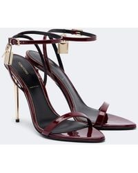 Tom Ford - Padlock Patent Leather Sandals - Lyst