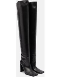 Alaïa - Leather Over-The-Knee Boots - Lyst