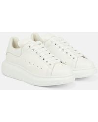 McQueen - Oversized Leather Sneakers - Lyst