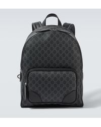 Gucci - Rucksack Gg Aus Canvas Mit Leder - Lyst