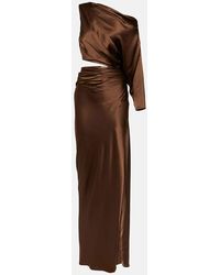The Sei - Draped One-shoulder Silk Gown - Lyst