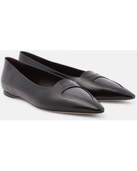The Row - Viv Leather Ballet Flats - Lyst