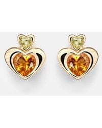 Roxanne First - 14Kt Single Earring With Citrine And Peridot - Lyst