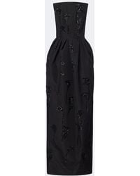 Carolina Herrera - Embellished Strapless Silk Bustier Gown - Lyst