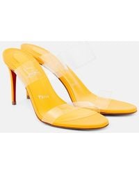 Christian Louboutin - Just Nothing 85 Pvc Mules - Lyst