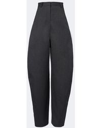 Balenciaga - Wool Barrel-Leg Pants - Lyst