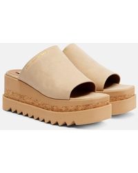 Stella McCartney - Mules Con Plataforma Sneak Elyse - Lyst