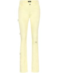 Raf Simons Mid-Rise Slim Jeans - Gelb