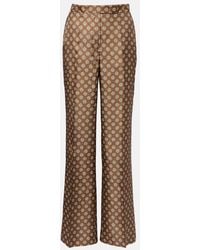 Dorothee Schumacher - Graphic Dreams Printed Silk Twill Palazzo Pants - Lyst