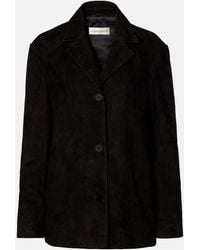 Nour Hammour - Opus Suede Blazer - Lyst