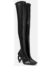 JW Anderson - Chain Over-the-knee Leather Boots - Lyst