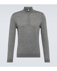 Kiton - Wool Half-zip Sweater - Lyst