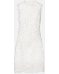 Monique Lhuillier - Floral Lace Minidress - Lyst