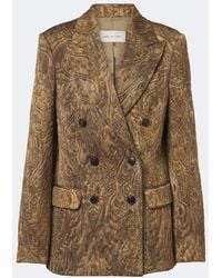 Dries Van Noten - Jacquard Double-Breasted Jacket - Lyst
