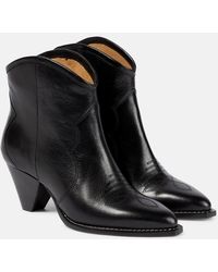 Isabel Marant - Darizo Leather Ankle Boots - Lyst