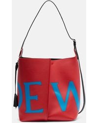 Loewe - Bilbao Large Leather Bucket Bag - Lyst