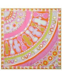 PUCCI - Soleil Silk Twill Scarf - Lyst