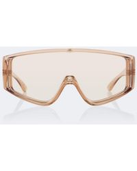 Saint Laurent - Logo Lettering Shield Sunglasses - Lyst