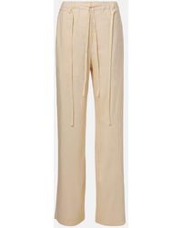 Proenza Schouler - Pantalon Droit Label Magnus En Lin - Lyst