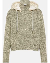 Moncler - Cropped Cotton-blend Cardigan - Lyst