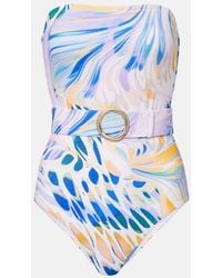 Alexandra Miro - Banador Iris Estampado Con Cinturon - Lyst