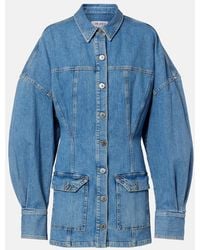 The Attico - Denim Minidress - Lyst