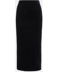 Roland Mouret - Velvet Pencil Skirt - Lyst