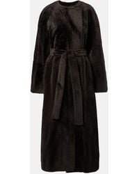 The Row - Madelina Belted Shearling Coat - Lyst