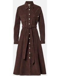AG Jeans - Marseille Corduroy Shirt Dress - Lyst