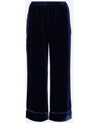 Asceno - Pantalones Anchos Brescia De Terciopelo - Lyst