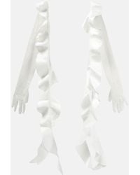 David Koma - Lace Gloves With Ruffles - Lyst