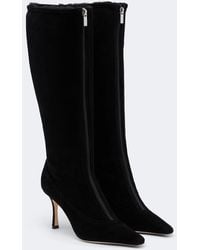 Jimmy Choo - Jozi Shearling-Lined Suede Knee-High Boots - Lyst