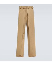 Givenchy - Wide-leg Canvas Chinos - Lyst
