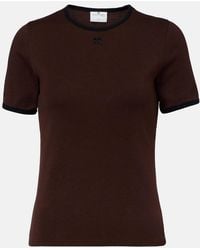 Courreges - Logo Cotton T-Shirt - Lyst