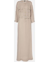 Tom Ford - Striped Belted Shirt Dress - Lyst