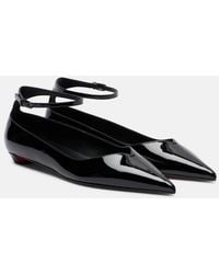 Christian Louboutin - Erozeena Patent Leather Ballet Flats - Lyst