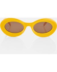 Loewe - Paula's Ibiza Loop Oval Sunglasses - Lyst