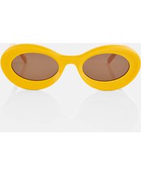 Loewe - Paula’S Ibiza Loop Oval Sunglasses - Lyst