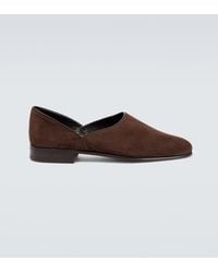 Bode - House Shoe Suede Loafers - Lyst