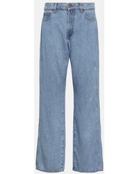 7 For All Mankind - High-Rise Straight Jeans Tess - Lyst