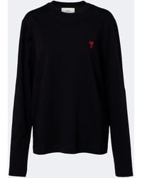 Ami Paris - Ami De Cour Cotton Jersey T-Shirt - Lyst