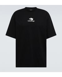 Balenciaga Bedrucktes T-Shirt - Schwarz